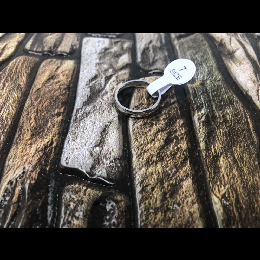 Womens silver ring wedding bands multiple sizes